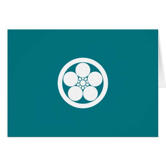 丸に梅鉢 (Front Horizontal)