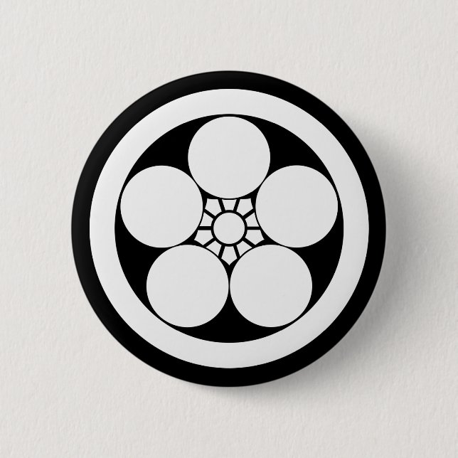 丸に梅鉢 BUTTON (Front)