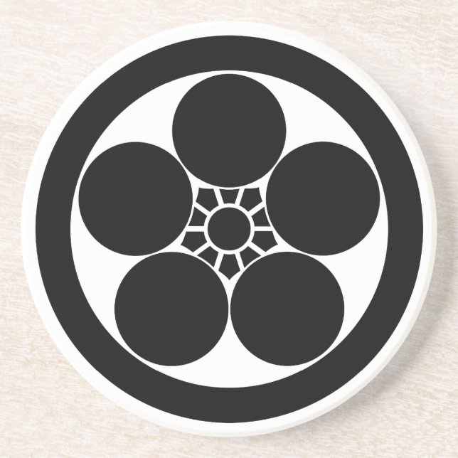 丸に梅鉢 DRINK COASTER (Front)