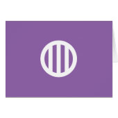 丸に縦三つ引き (Front Horizontal)