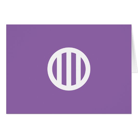 丸に縦三つ引き (Front Horizontal)