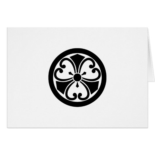 丸に蔓剣酢漿草 (Front Horizontal)