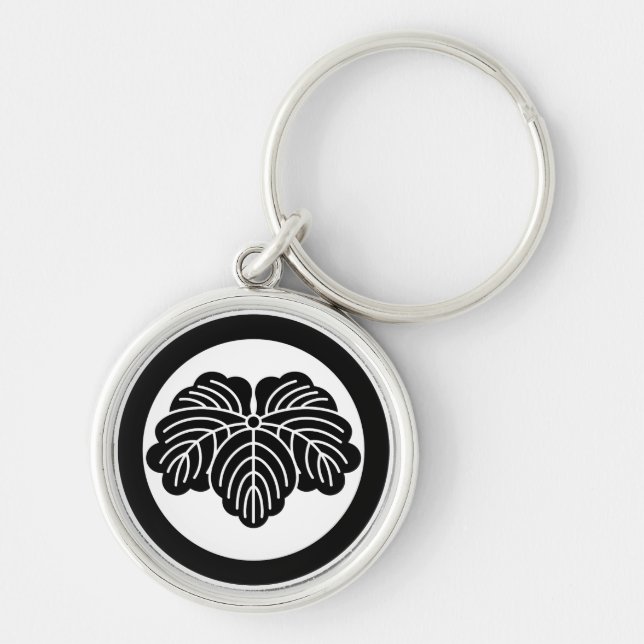 丸に蔦(見聞諸家紋風) KEYCHAIN (Front)