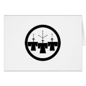 丸に豆造桐 (Front Horizontal)