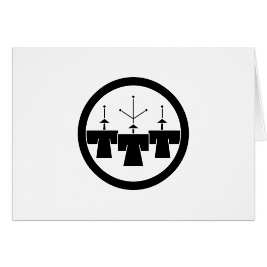 丸に豆造桐 (Front Horizontal)