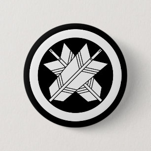 丸に違い矢 BUTTON