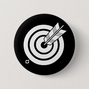 丸的に当たり矢 PINBACK BUTTON