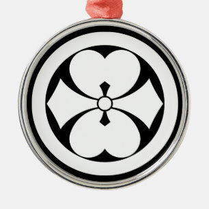 丸​に​二​つ​剣​酢​漿​草 METAL ORNAMENT