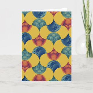 二つ折りカード ウサギの模様 Card - Pattern of Rabbit -