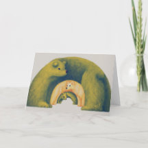 二つ折りカード 森の動物のアーチ Card -Forest Animal Arch-