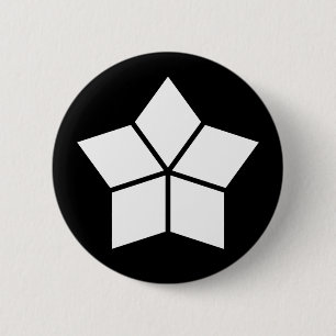 五つ菱(十割作図) PINBACK BUTTON