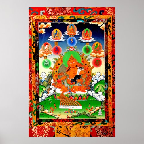 äºäèˆéƒèçžLINEAGE 5 BUDDHA YELLOW JAMBHALA Poster