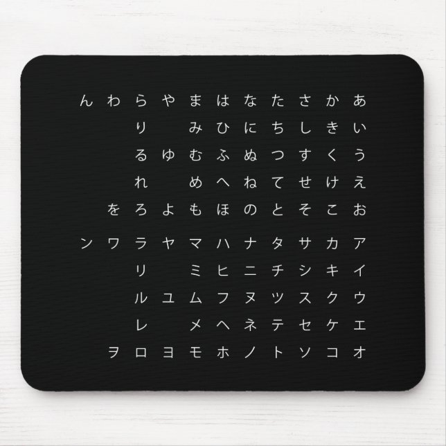 五十音（カタカナひらがな） MOUSE PAD (Front)