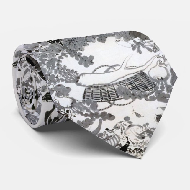 伊藤若冲、野菜涅槃図 NECK TIE (Rolled)