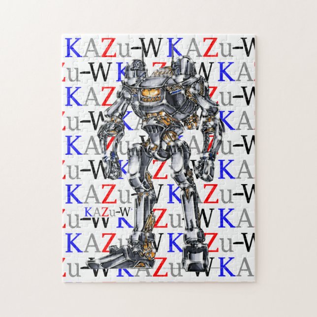作品番号00004「2つの探知塔の機体」 ジグソーパズル JIGSAW PUZZLE (Vertical)