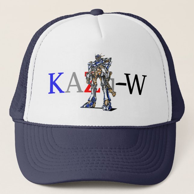 作品番号00009　「有機的細部のロボット」 TRUCKER HAT (Front)