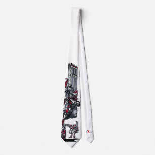 作品番号00010　「高出力荷粒子砲3連装2基装備の砲兵機」 NECK TIE