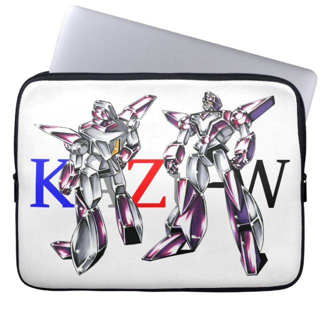 作品番号00012　「ヒーローロボ基本体」 LAPTOP SLEEVE (Front)
