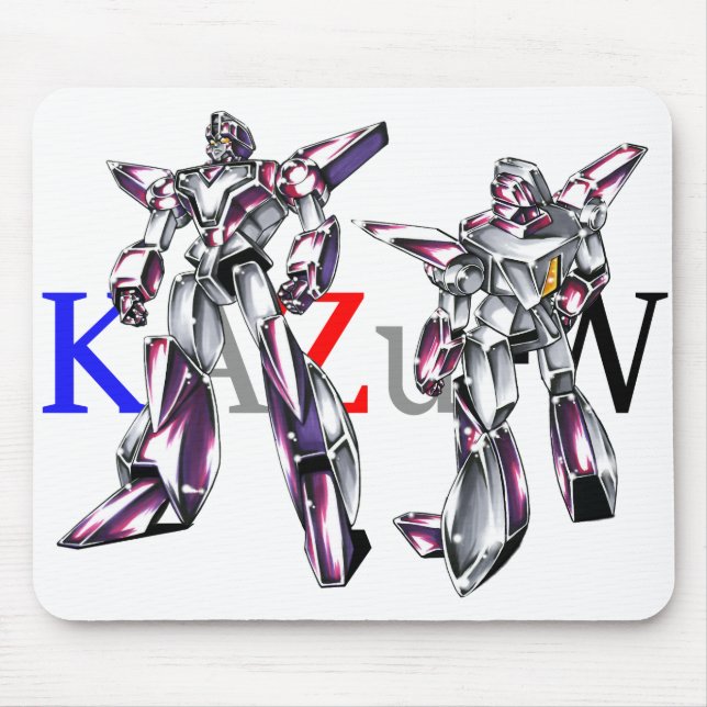 作品番号00012　「ヒーローロボ基本体」 MOUSE PAD (Front)