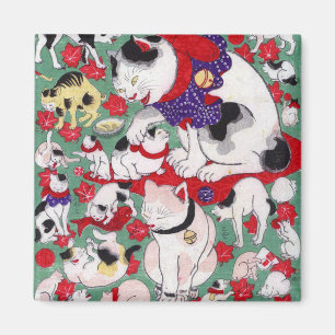 作者不詳 Cats, Author unknown Magnet