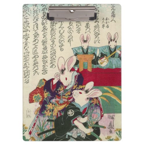 兎の歌舞伎役者 芳藤 Actors of Rabbit Yoshifuji Ukiyo_e Clipboard