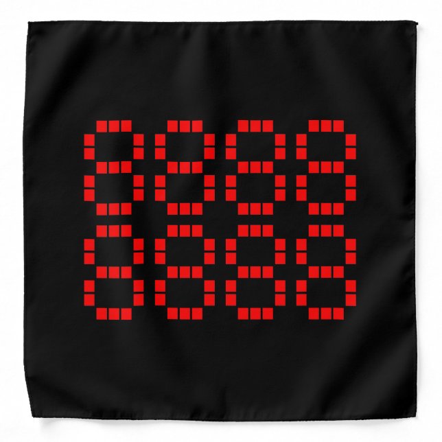 八八八八八八八八 88888888 | Lucky Numbers Bandana (Front)