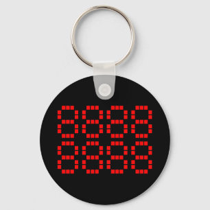 八八八八八八八八 88888888   Lucky Numbers Keychain
