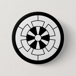 六本源氏車 PINBACK BUTTON