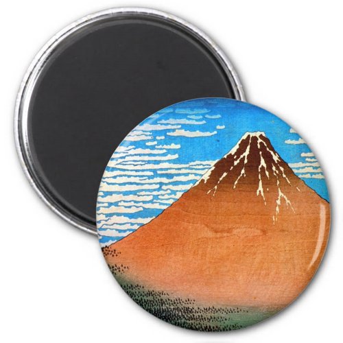 凱風快晴赤富士 北斎 Red Mount Fuji Hokusai Ukiyo_e Magnet