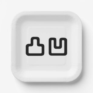 凸凹 Dekoboko でこぼこ Paper Plates