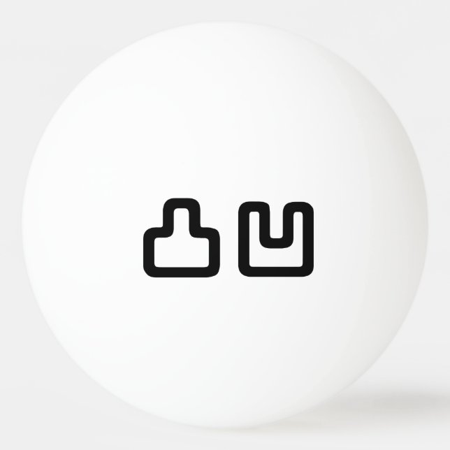 凸凹 Dekoboko でこぼこ Ping Pong Ball (Front)
