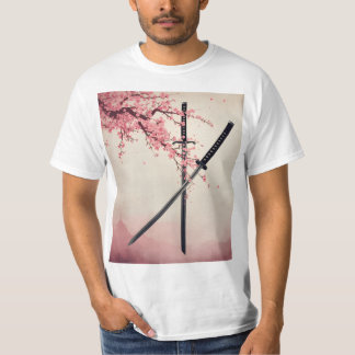 「刀と散華(Katana to Sange)」 T-Shirt