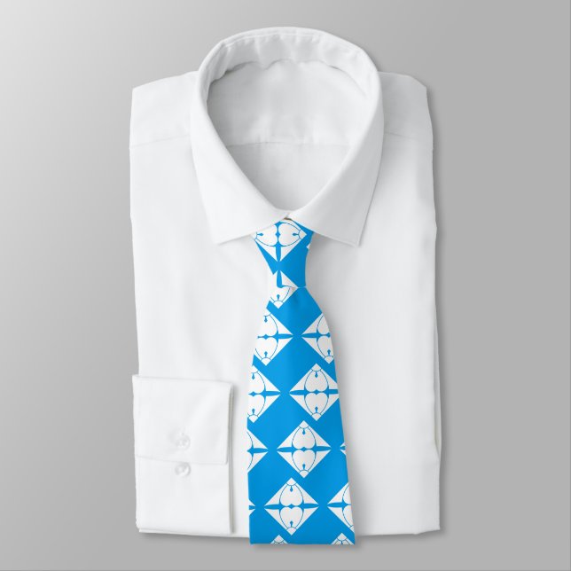割り剣酢漿草菱 NECK TIE (Tied)