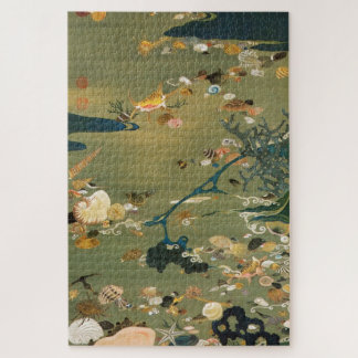 動植綵絵(24)貝甲図, 伊藤若冲 JIGSAW PUZZLE