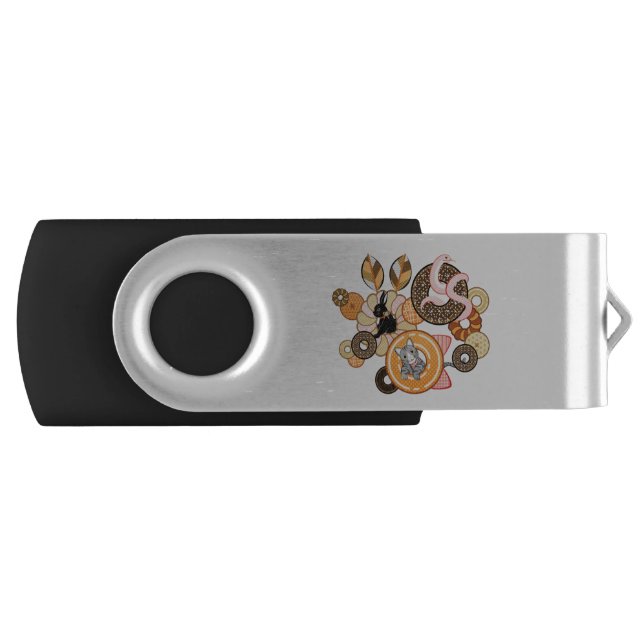 動物とドーナッツ（リメイク）／Animal and doughnut (Remake) Flash Drive (Front)
