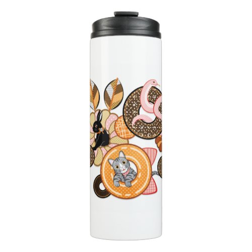 動物とドーナッツ（リメイク）／Animal and doughnut (Remake) Thermal Tumbler