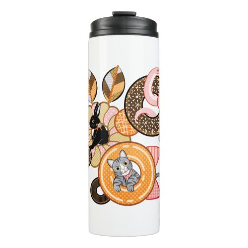 動物とドーナッツ（リメイク）／Animal and doughnut (Remake) Thermal Tumbler