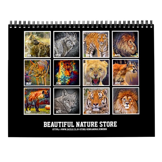 動物のカレンダー CALENDAR (Back)