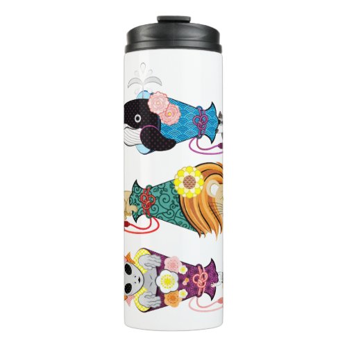 動物メガホン…魚・猫・女子（リメイク） THERMAL TUMBLER