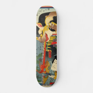 化け猫, 豊国 Monster Cat, Toyokuni, Ukiyo-e Skateboard Deck
