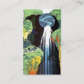 北斎 Hokusai Amida Waterfall Fine Art Business Card (Back)