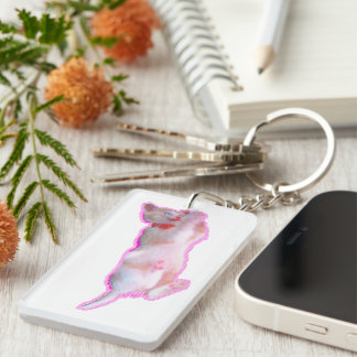 可愛い猫 子猫の頃[When the cat 'kawaii' was a kitten.] Keychain