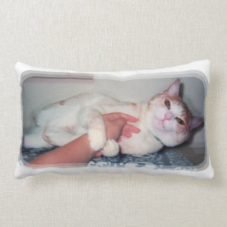 可愛い猫["You can hold me often" a cat 'kawaii'] Lumbar Pillow