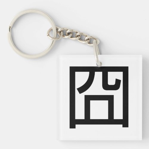 囧 Jiong Chinese Orz Asian Meme Hanzi Emoticon Keychain