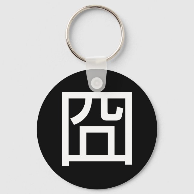 囧 Jiong Chinese Orz Asian Meme Hanzi Emoticon Keychain (Front)