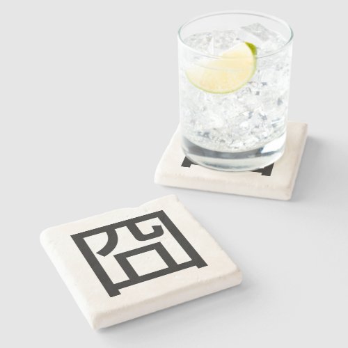 囧 Jiong Chinese Orz Asian Meme Hanzi Emoticon Stone Coaster