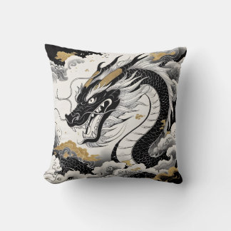 天龍昇騰 Tenryu Shoten Throw Pillow