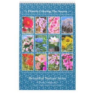 季節の花々のカレンダー CALENDAR