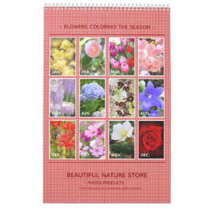 季節の花々のカレンダー CALENDAR