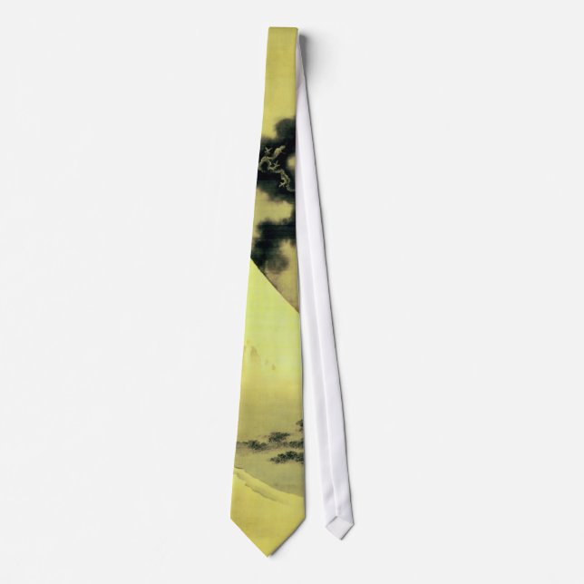 富士と昇龍, 北斎 Mount Fuji and Dragon, Hokusai, Ukiyo-e Tie (Front)